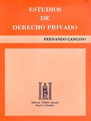 cover image of Estudios de derecho privado